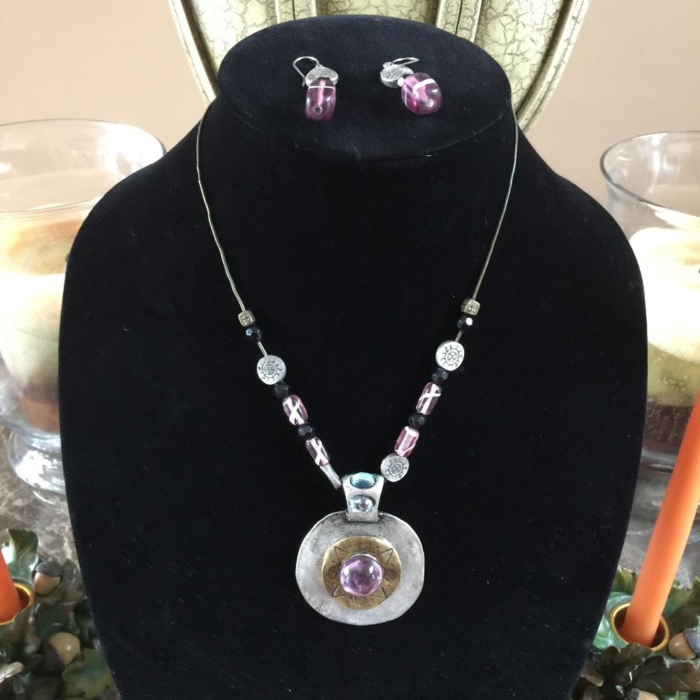 Vintage necklace and earring set